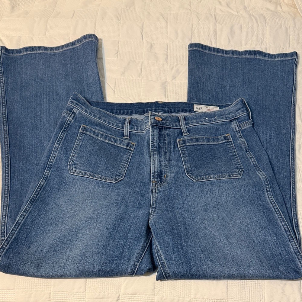GAP Indigo 70’s Flare High Rise